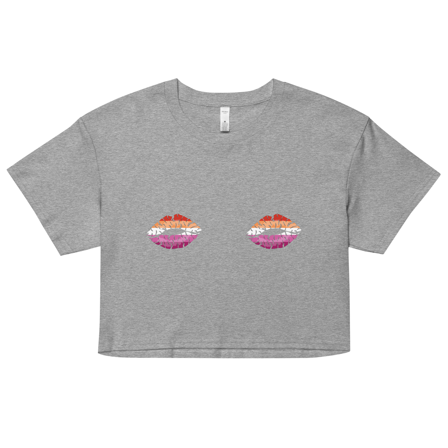 Lesbian Boob Kisses Women’s crop top