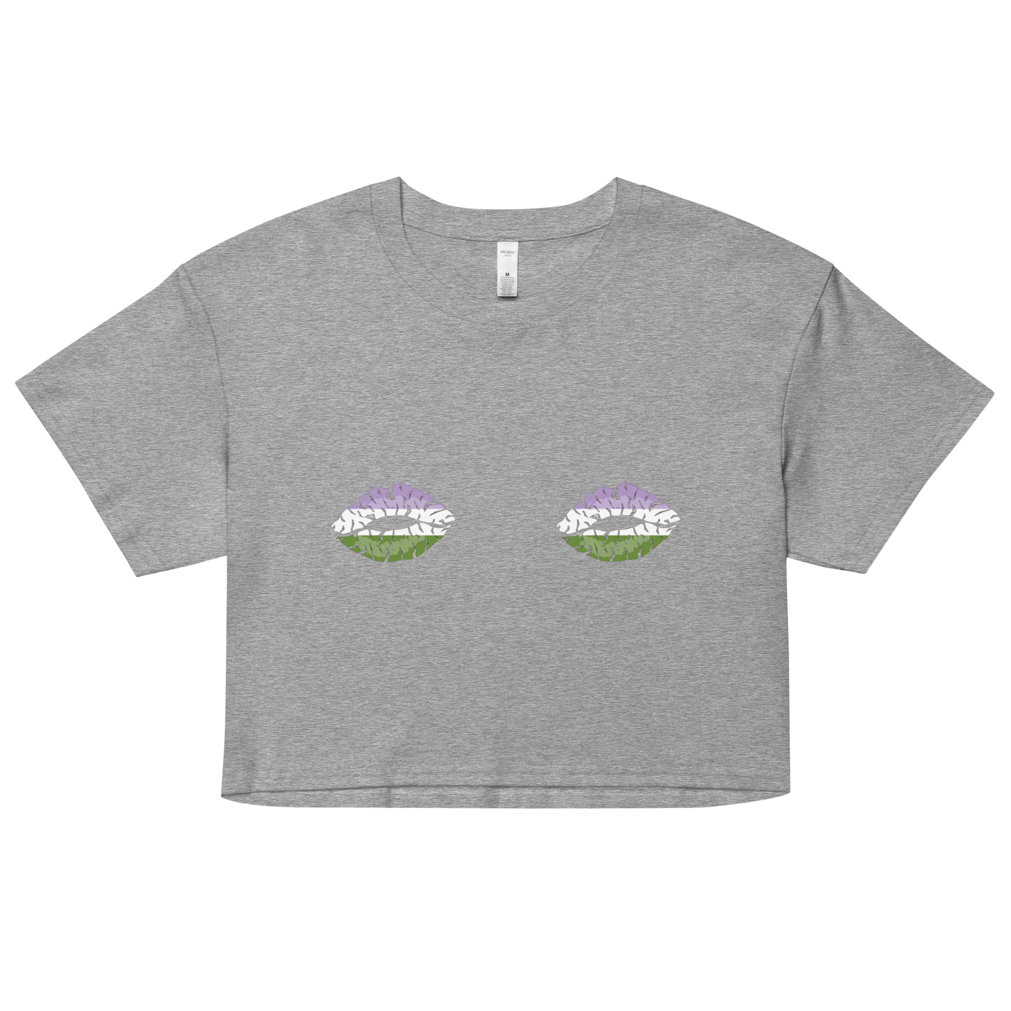 Genderqueer Boob Kisses Women’s crop top