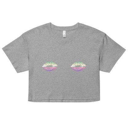 Genderfae Boob Kisses Women’s crop top