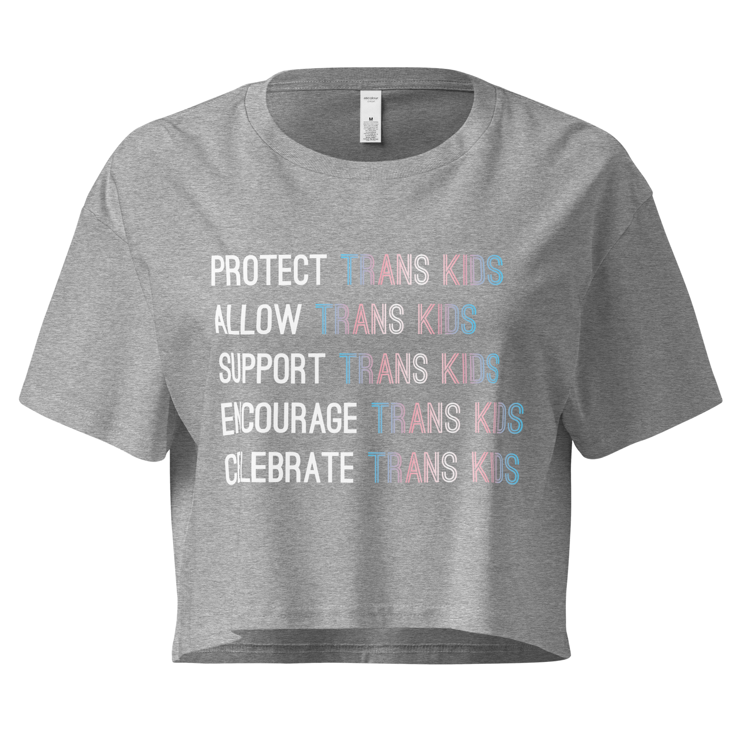 Support Trans Kids Women’s crop top