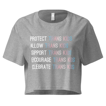 Support Trans Kids Women’s crop top