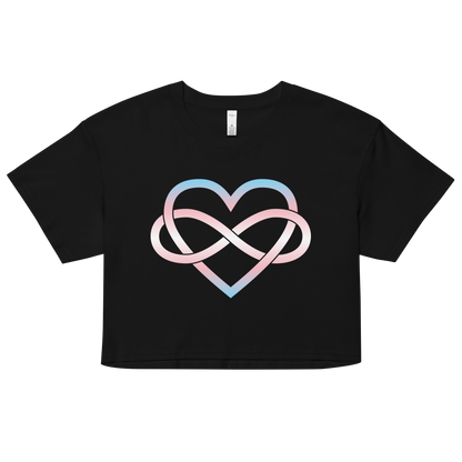 Polyamory Infinity Heart - Trans Women’s crop top