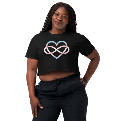 Polyamory Infinity Heart - Trans Women’s crop top