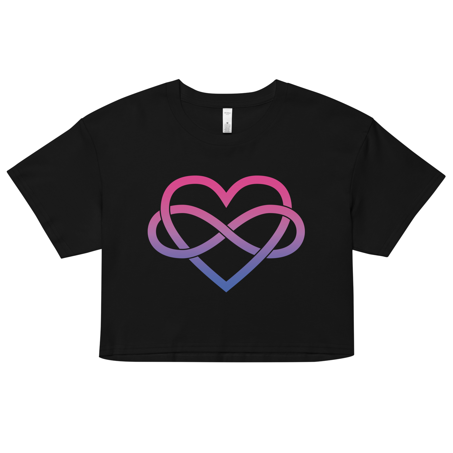 Polyamory Infinity Heart - Bisexual Women’s crop top