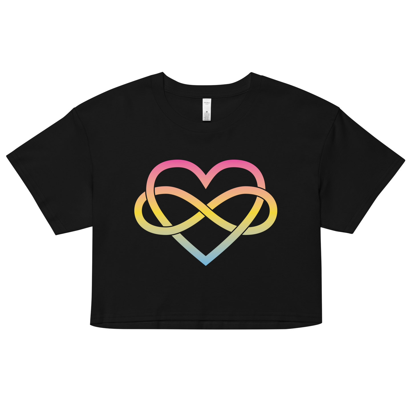 Polyamory Infinity Heart - Pansexual Women’s crop top