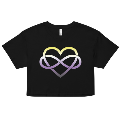 Polyamory Infinity Heart - Non-binary Women’s crop top