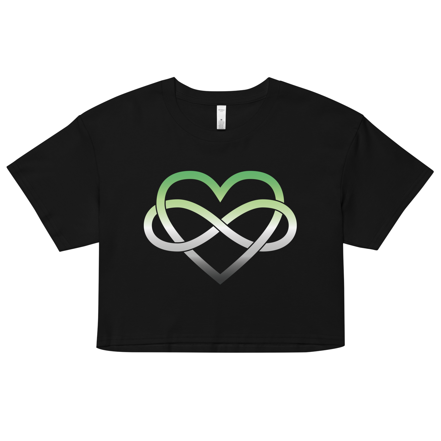 Polyamory Infinity Heart - Aromantic Women’s crop top