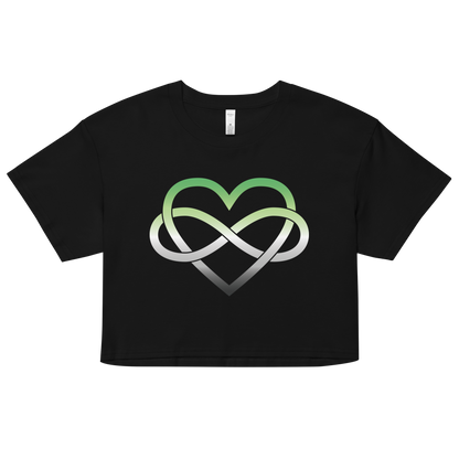 Polyamory Infinity Heart - Aromantic Women’s crop top