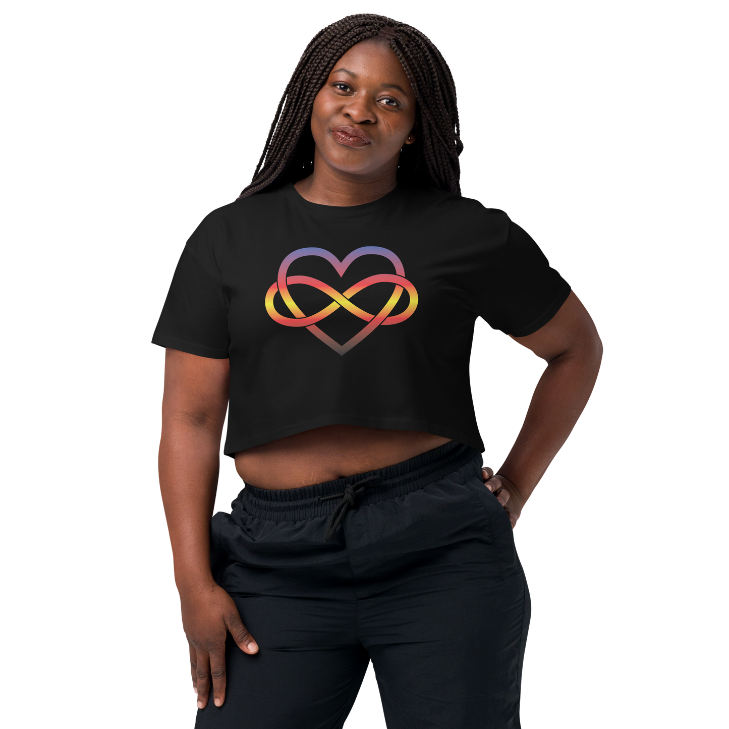 Polyamory Infinity Heart - Polyamory Women’s crop top