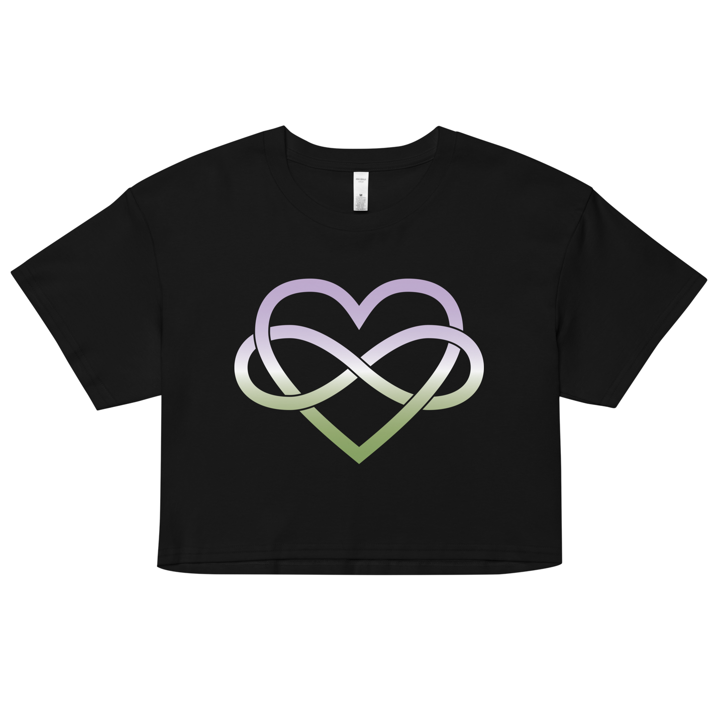 Polyamory Infinity Heart - Genderqueer Women’s crop top