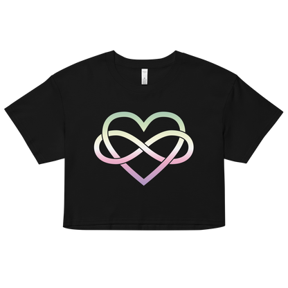 Polyamory Infinity Heart - Genderfae Women’s crop top