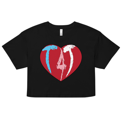 T4T Heart Women’s crop top