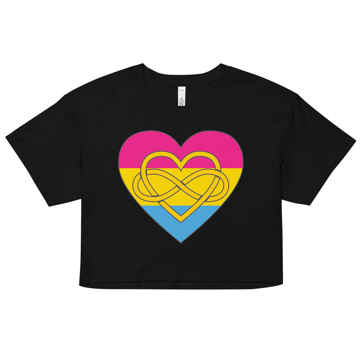 Polyamory Infinity Heart Pansexual Pride Women’s crop top