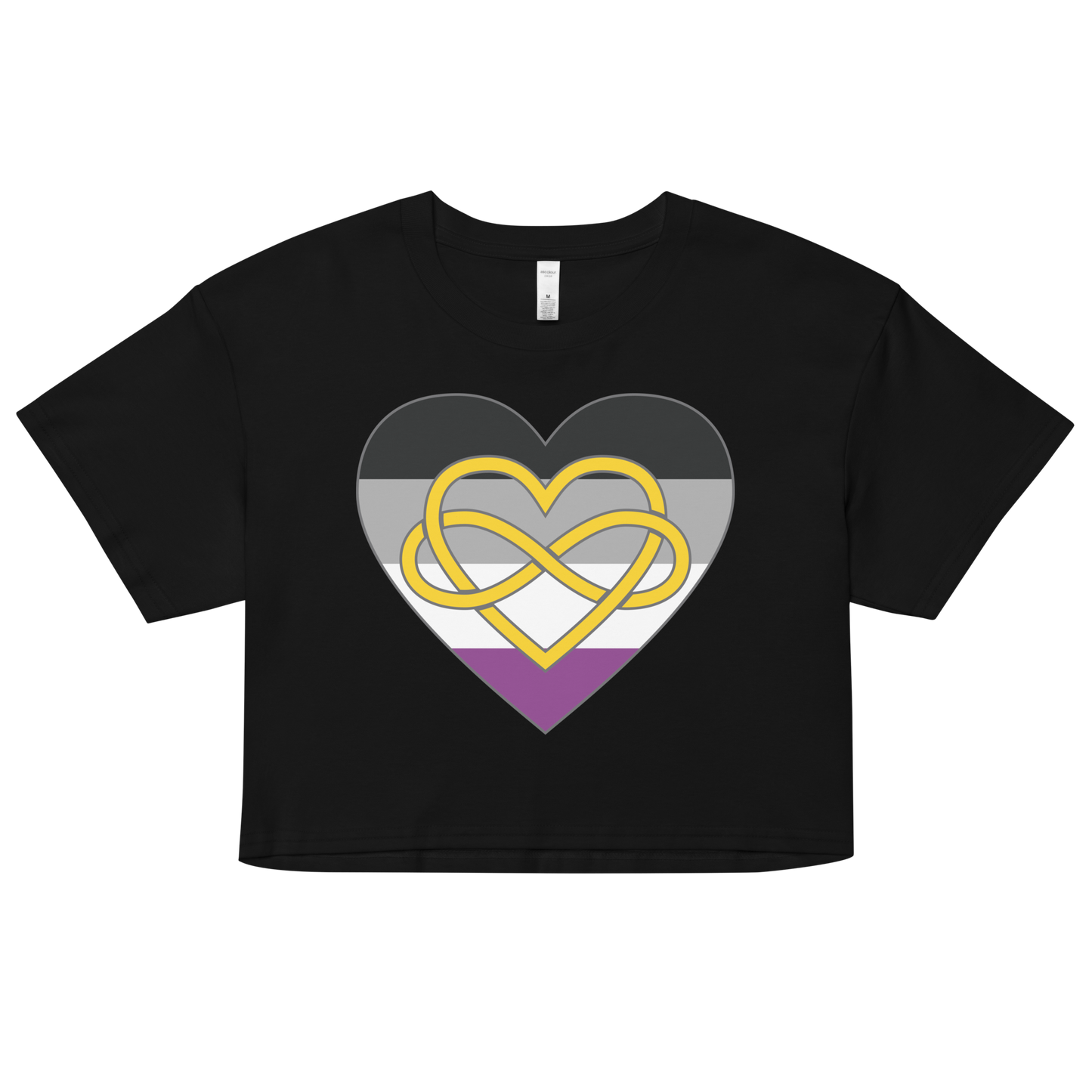 Polyamory Infinity Heart Asexual Pride Women’s crop top