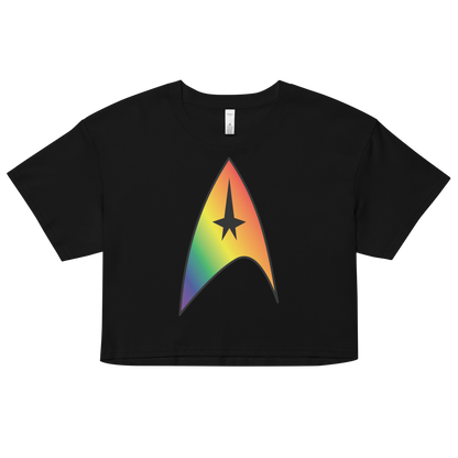 Starfleet Insignia - Rainbow Pride Women’s crop top