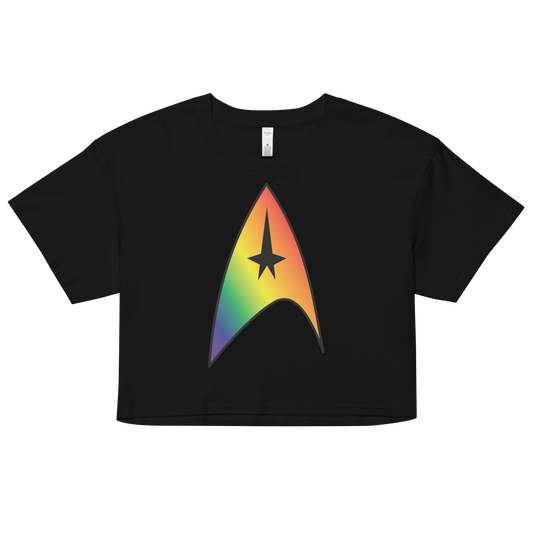 Starfleet Insignia - Rainbow Pride Women’s crop top