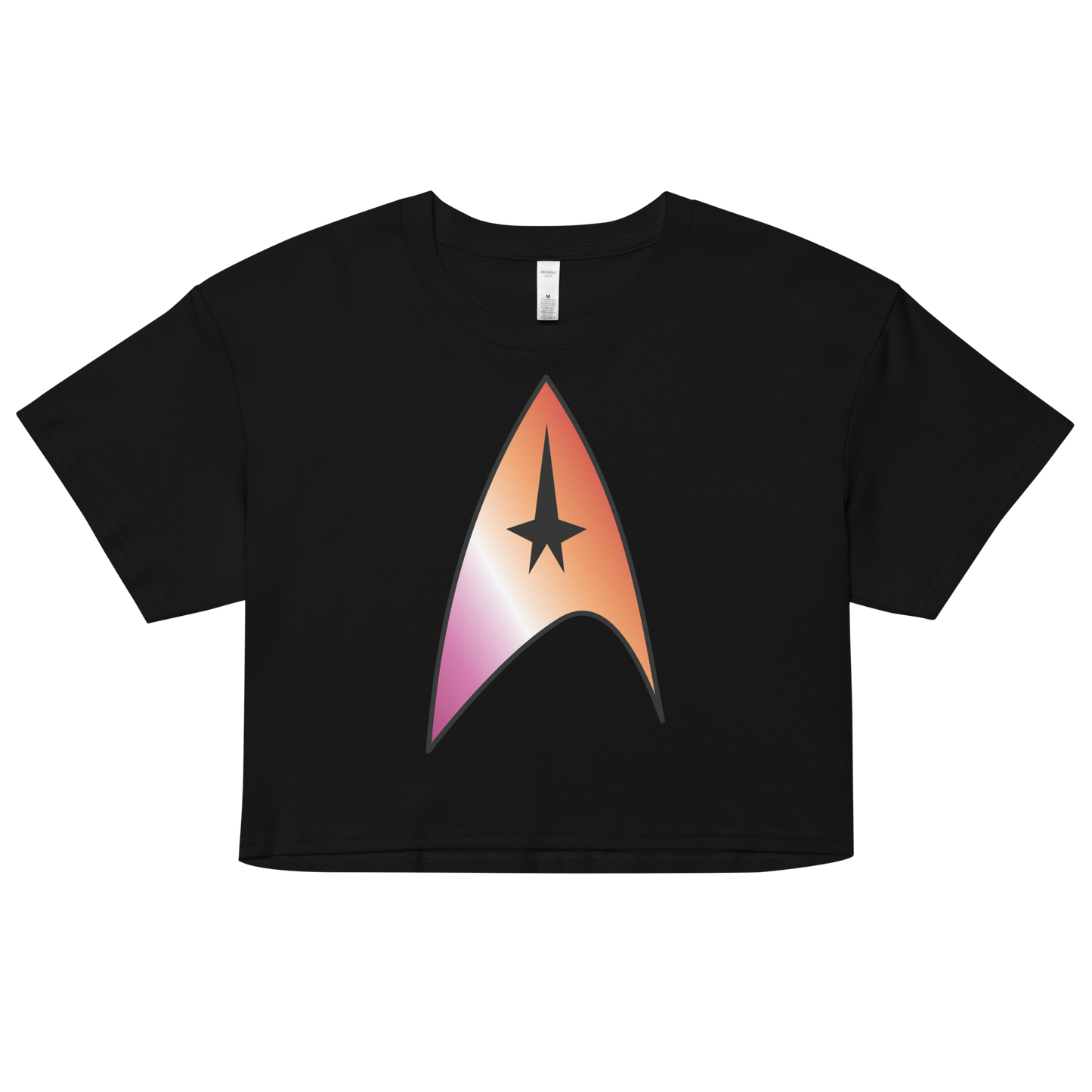 Starfleet Insignia - Lesbian Pride Women’s crop top