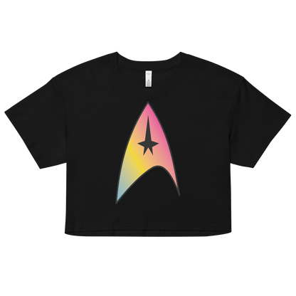 Starfleet Insignia - Pansexual Pride Women’s crop top