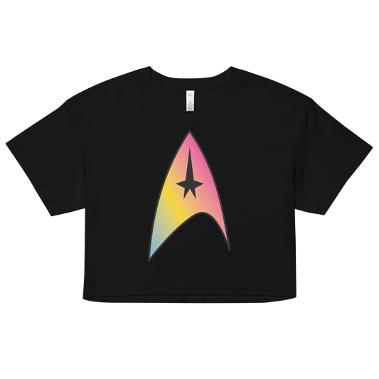 Starfleet Insignia - Pansexual Pride Women’s crop top