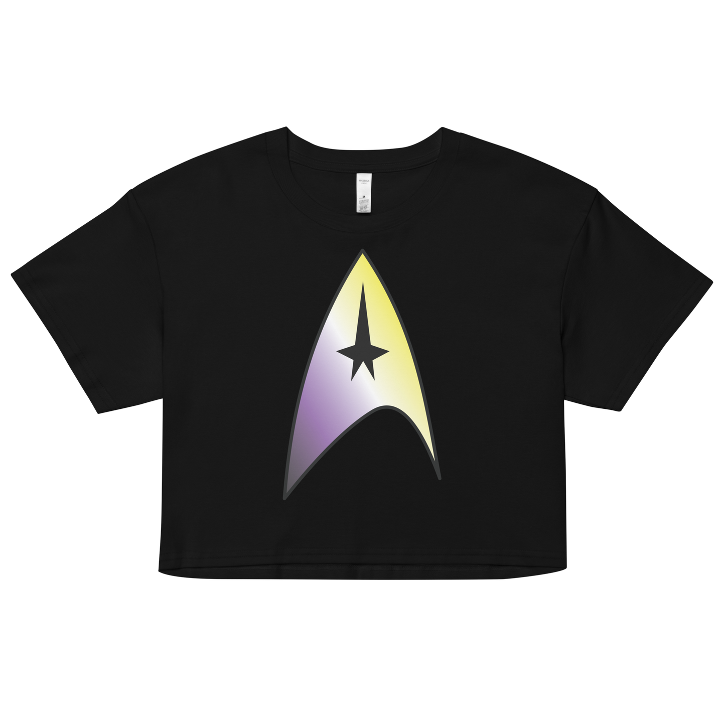 Starfleet Insignia - Non-binary Pride Women’s crop top