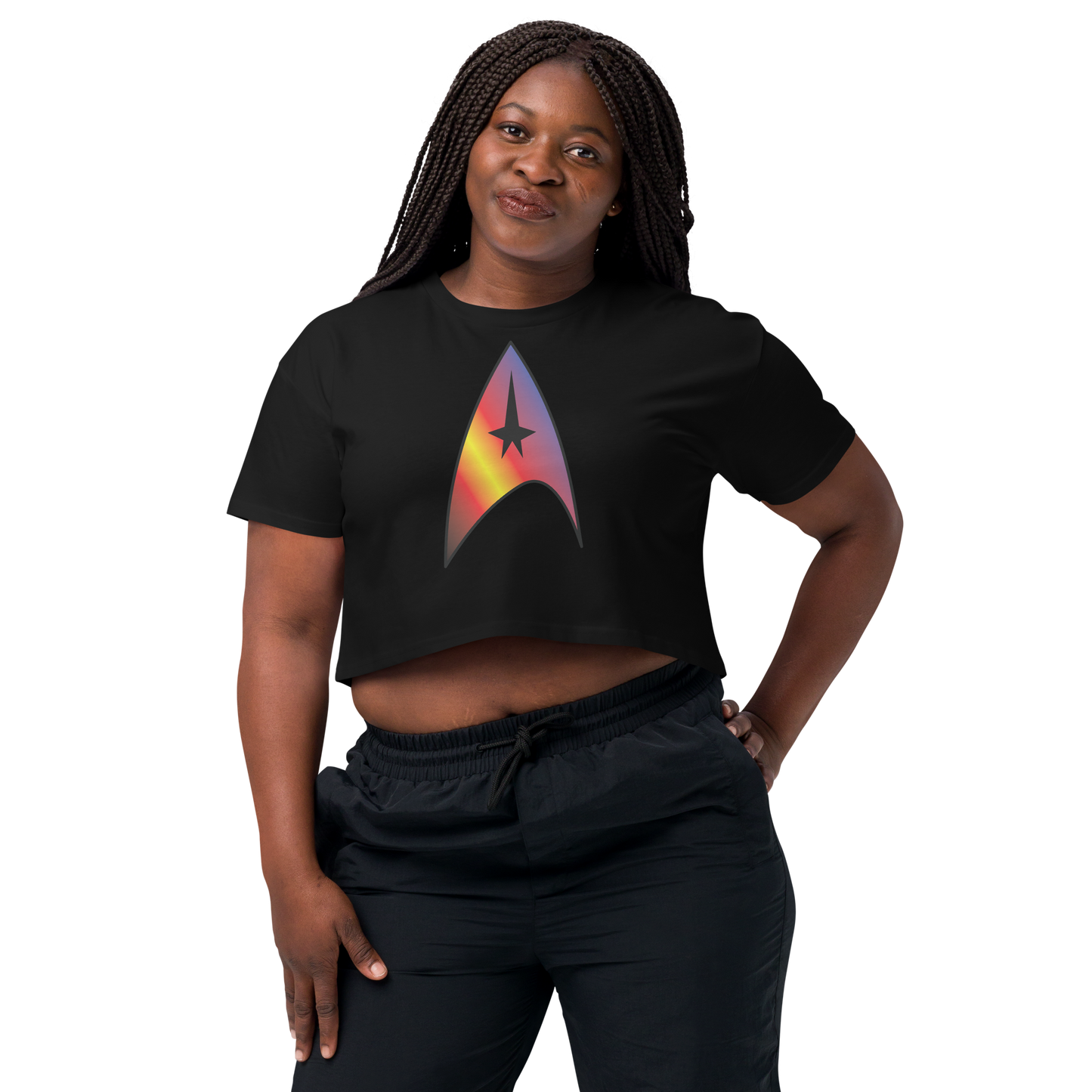 Starfleet Insignia - Polyamory Pride Women’s crop top