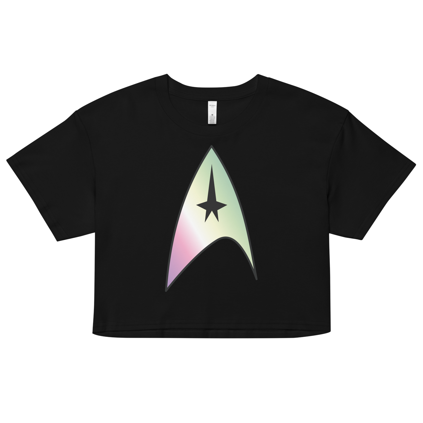 Starfleet Insignia - Genderfae Pride Women’s crop top