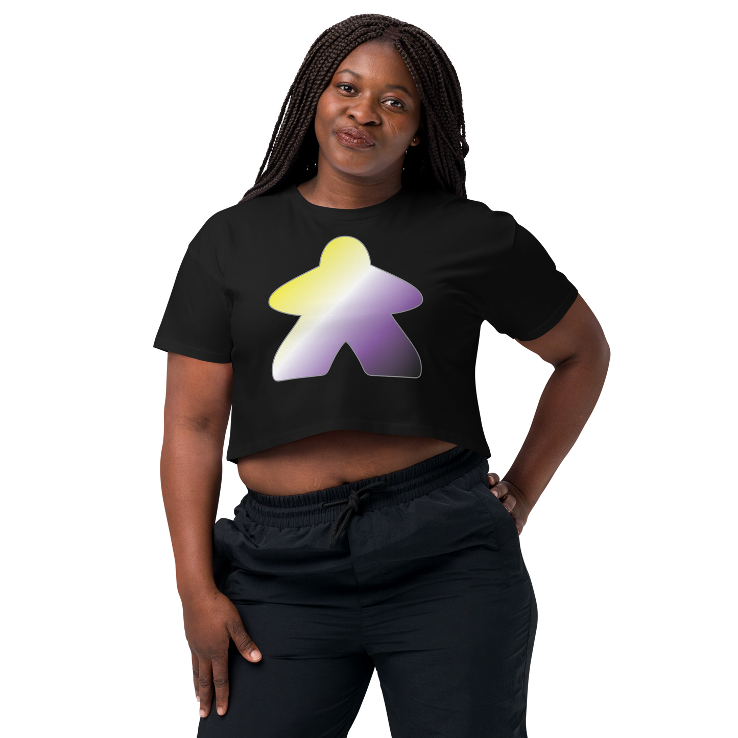 Queerple - Non-binary Pride Women’s crop top