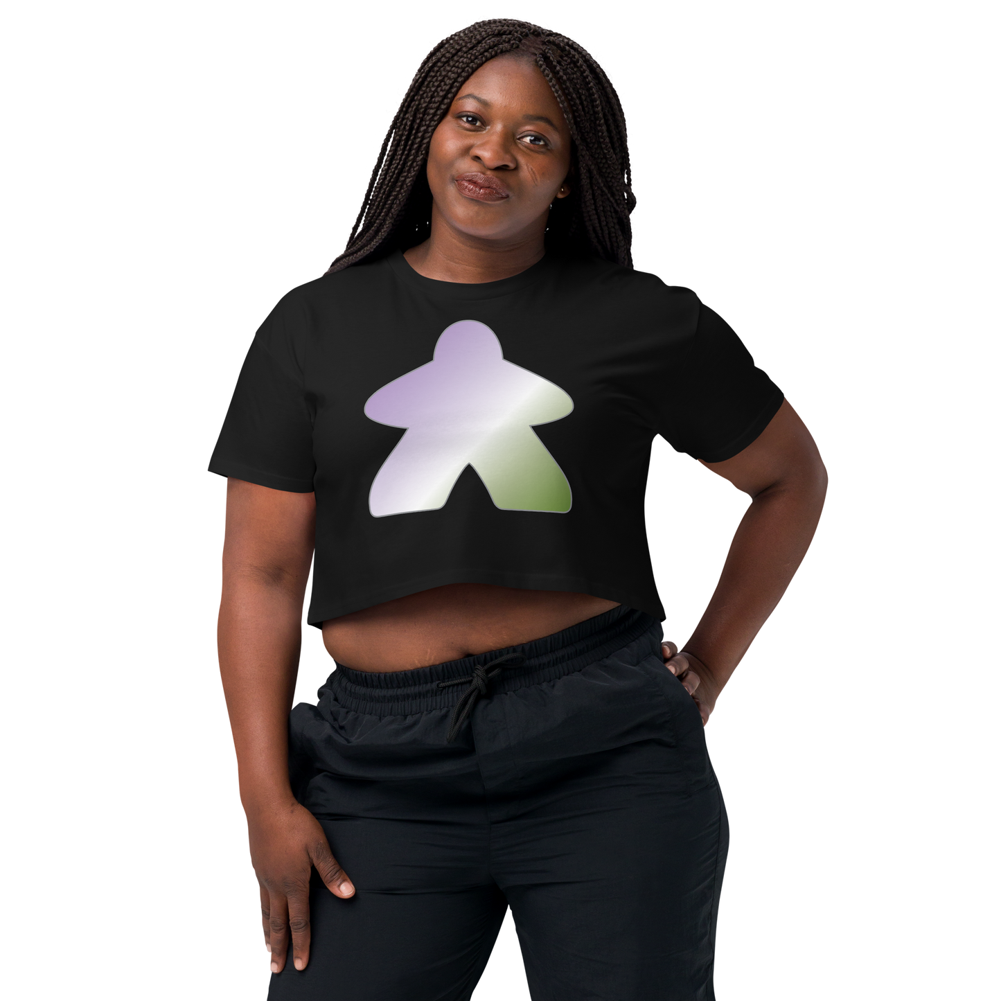 Queerple - Genderqueer Pride Women’s crop top