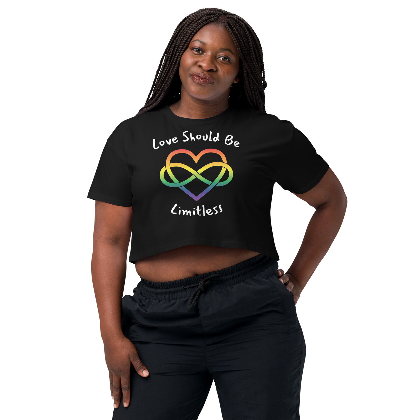 Love Should Be Limitless Women’s crop top