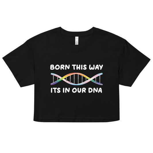 Born This Way - Rainbow/Trans Women’s crop top