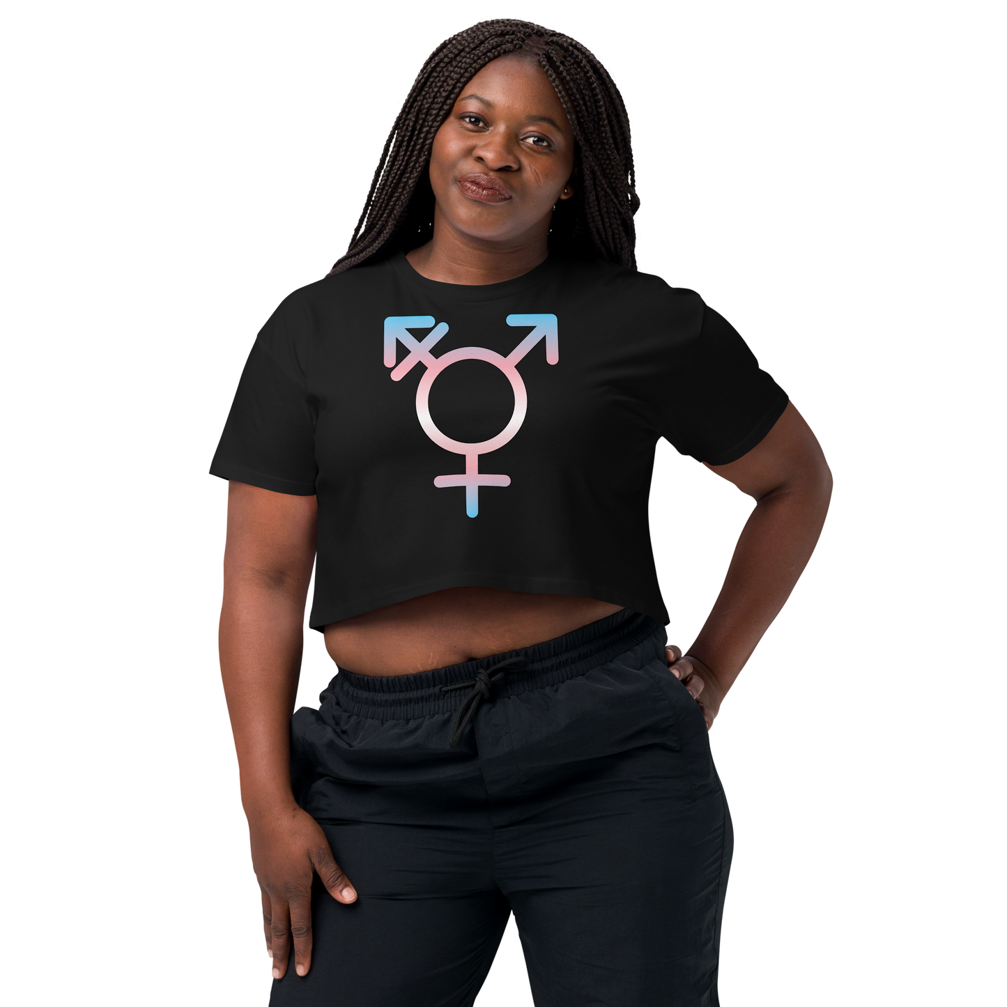 Transgender Symbol - Trans Pride Women’s crop top