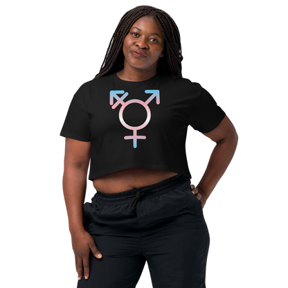 Transgender Symbol - Trans Pride Women’s crop top