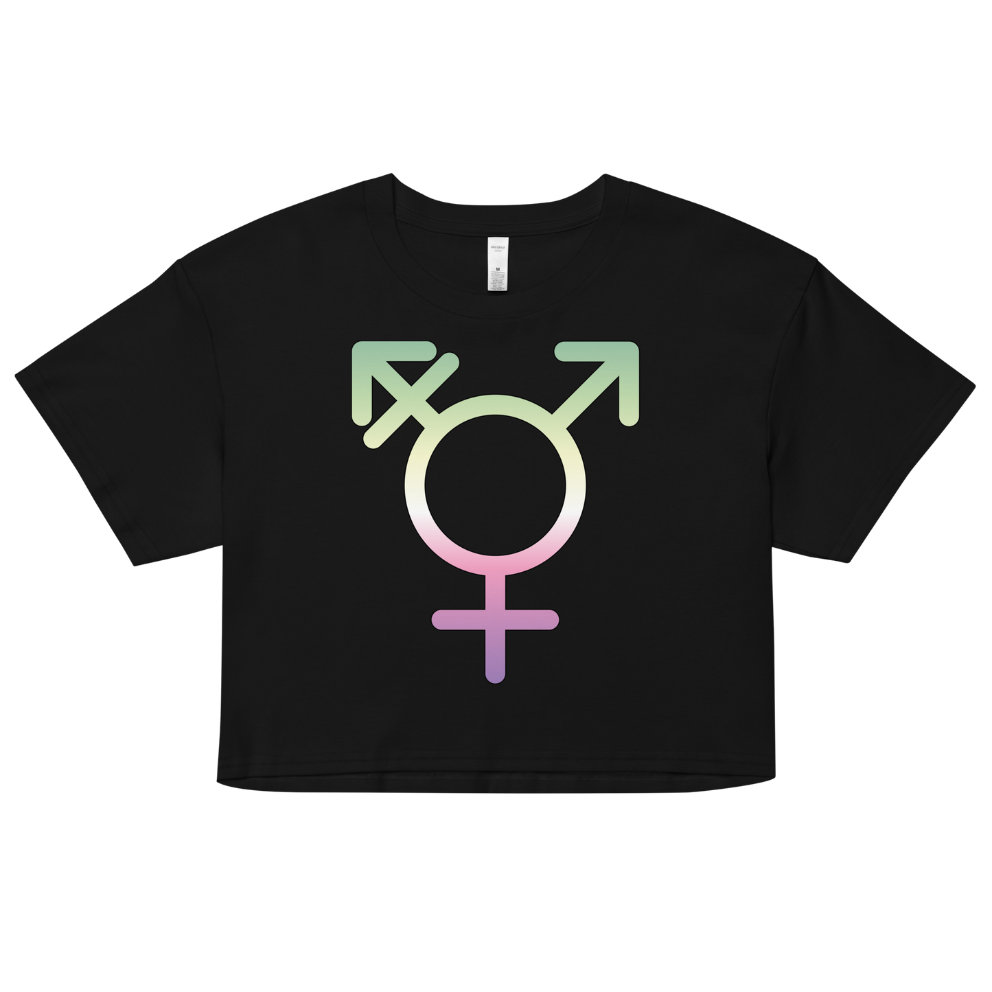 Transgender Symbol - Genderfae Pride Women’s crop top