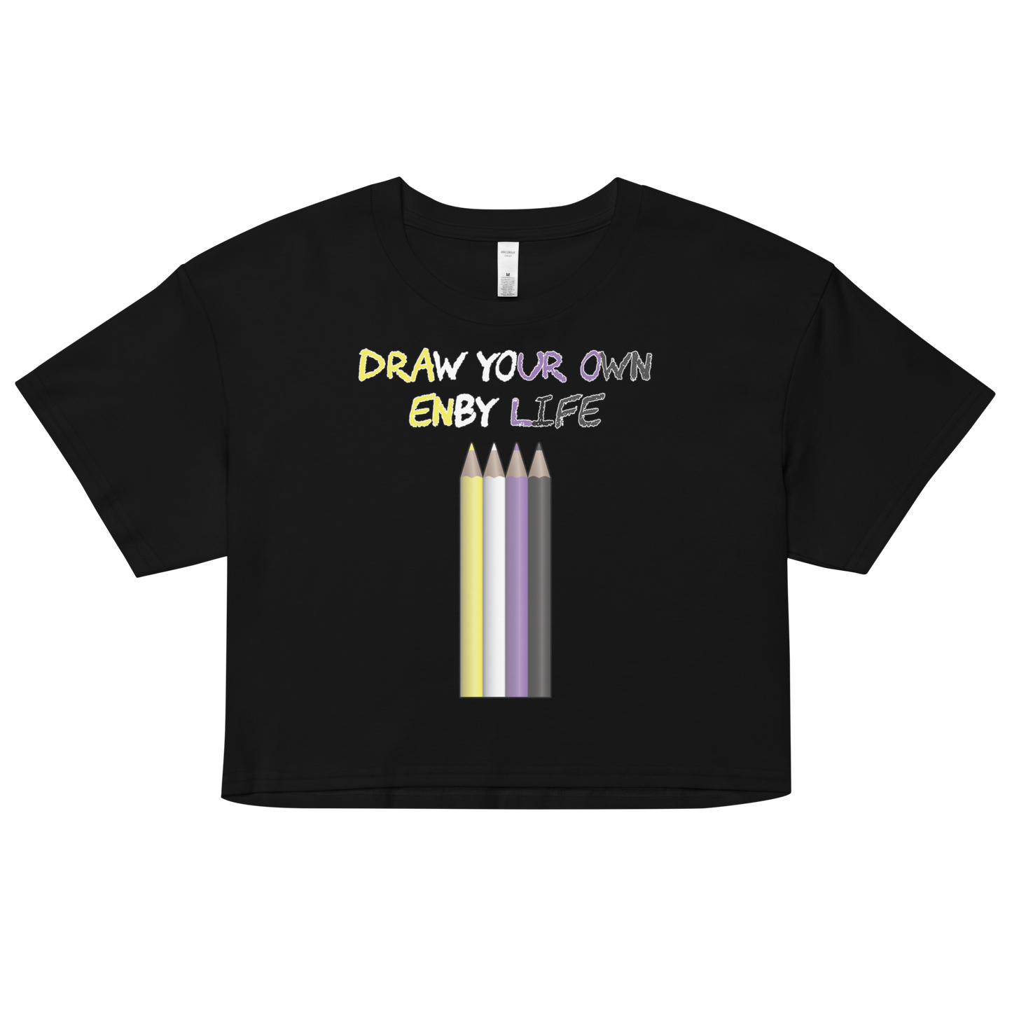 Draw Your Own Enby Life Women’s crop top