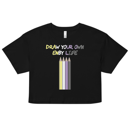 Draw Your Own Enby Life Women’s crop top