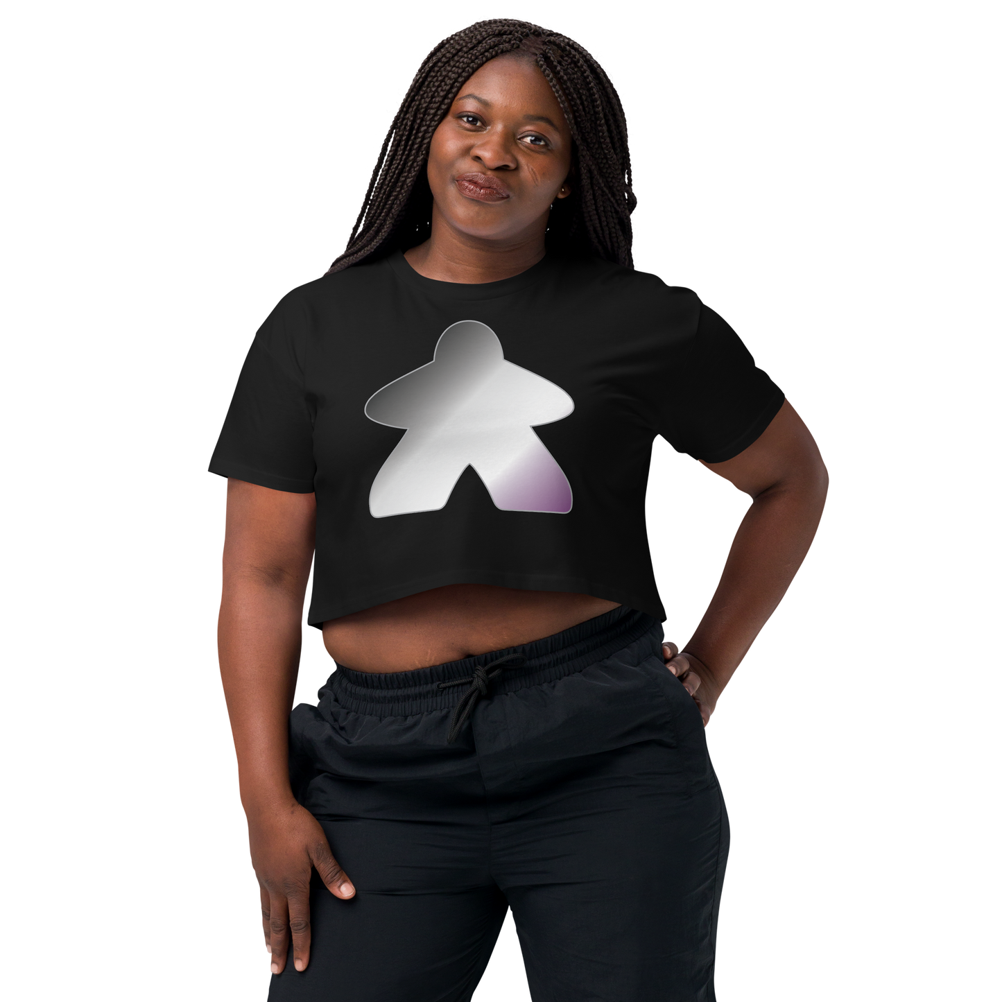 Queerple - Asexual/Demisexual Pride Women’s crop top