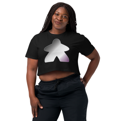 Queerple - Asexual/Demisexual Pride Women’s crop top