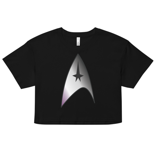 Starfleet Insignia - Asexual/Demisexual Pride Women’s crop top