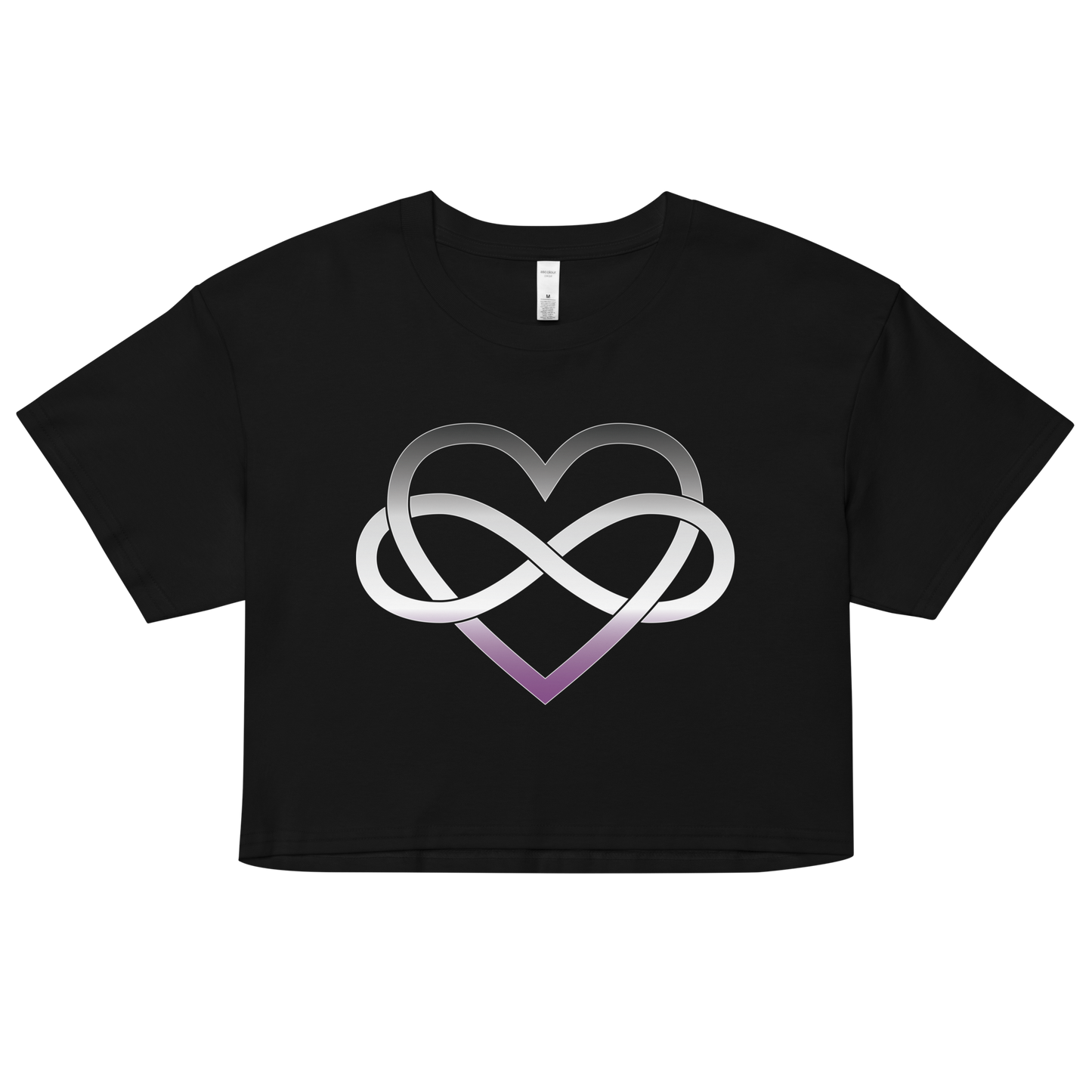 Polyamory Infinity Heart - Asexual/Demisexual Women’s crop top