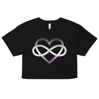 Polyamory Infinity Heart - Asexual/Demisexual Women’s crop top