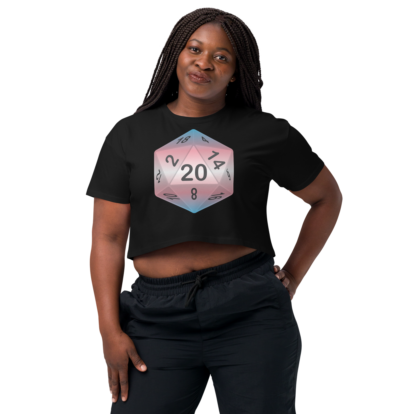 Pride Dice - Transgender Women’s crop top