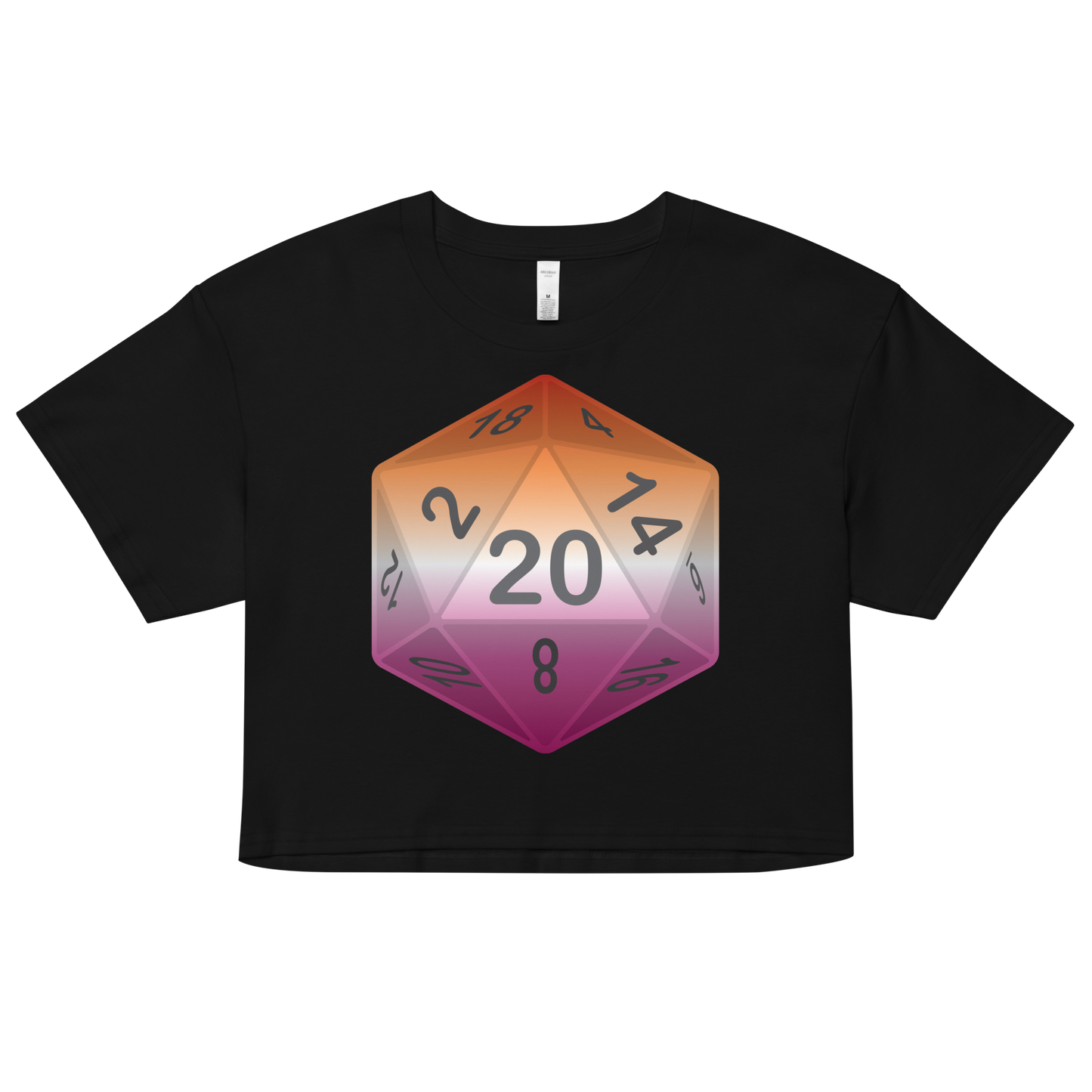 Pride Dice - Lesbian Women’s crop top