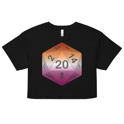 Pride Dice - Lesbian Women’s crop top