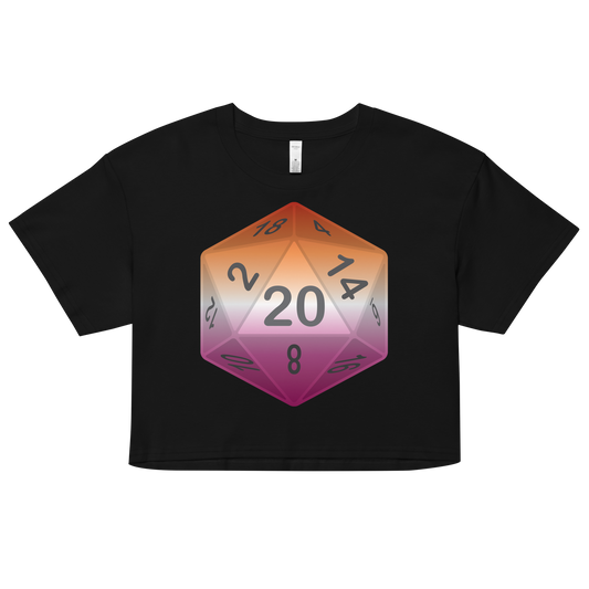 Pride Dice - Lesbian Women’s crop top