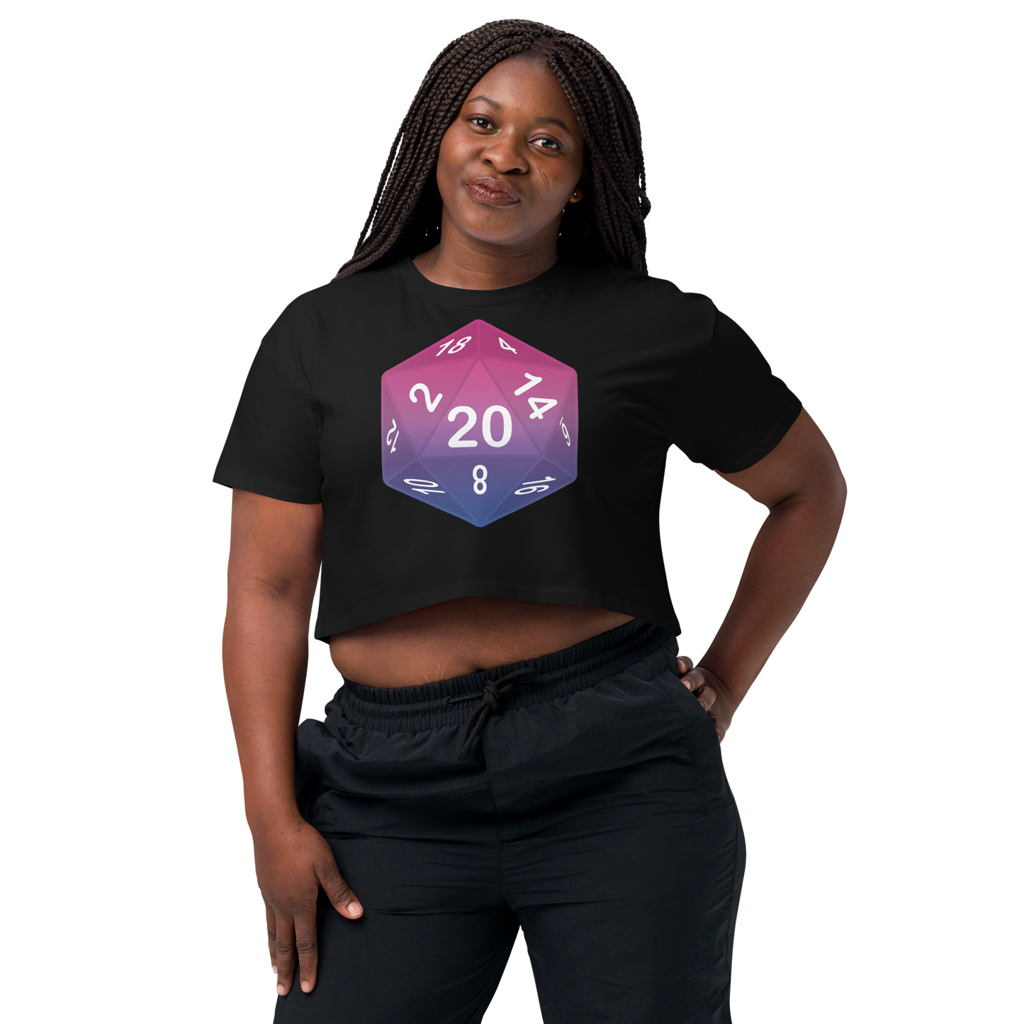 Pride Dice - Bisexual Women’s crop top