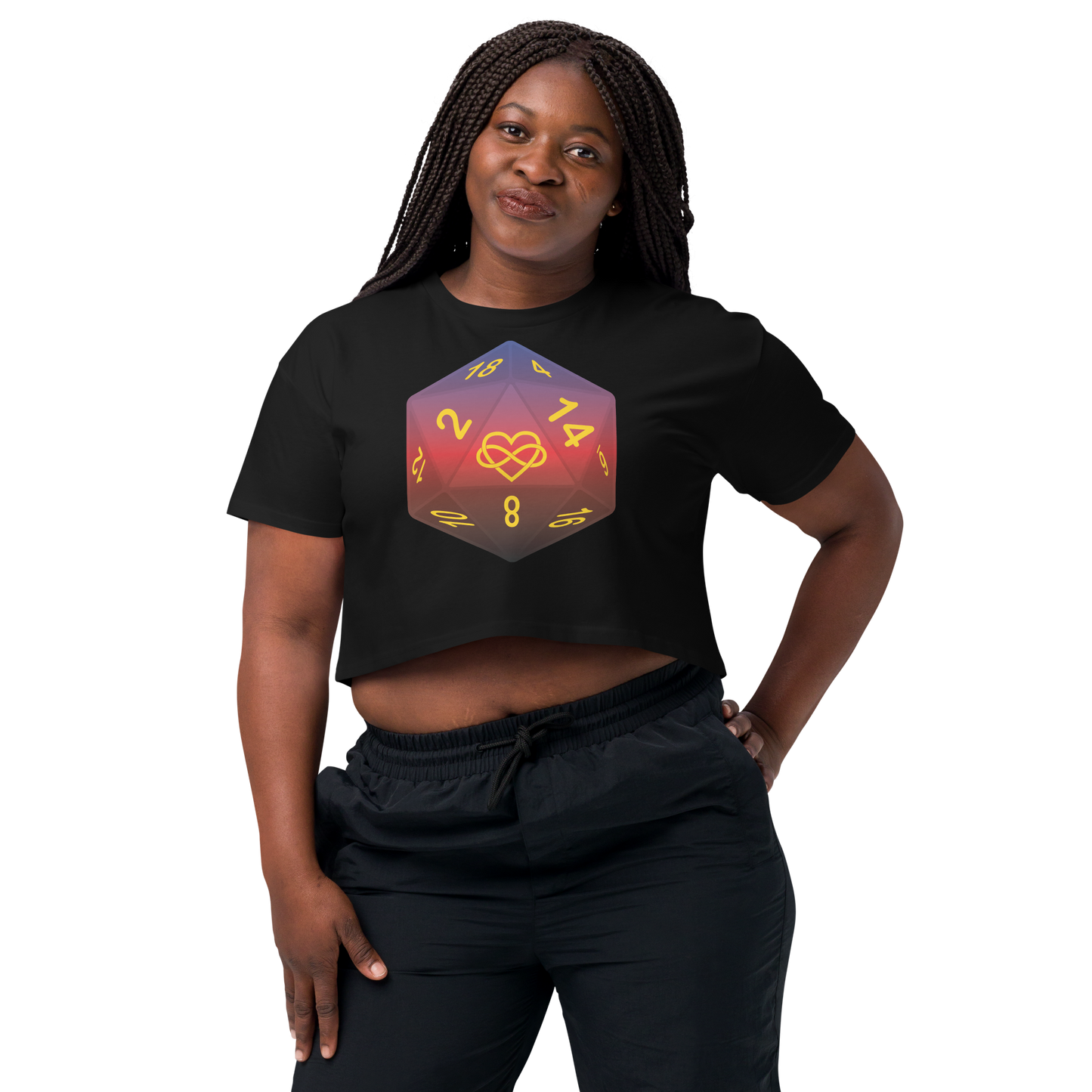 Pride Dice - Polyamory Women’s crop top