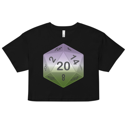 Pride Dice - Genderqueer Women’s crop top