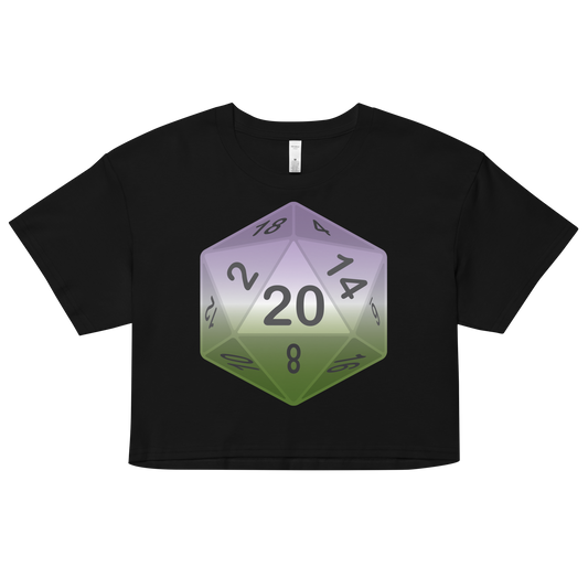 Pride Dice - Genderqueer Women’s crop top