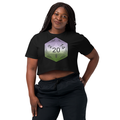 Pride Dice - Genderqueer Women’s crop top