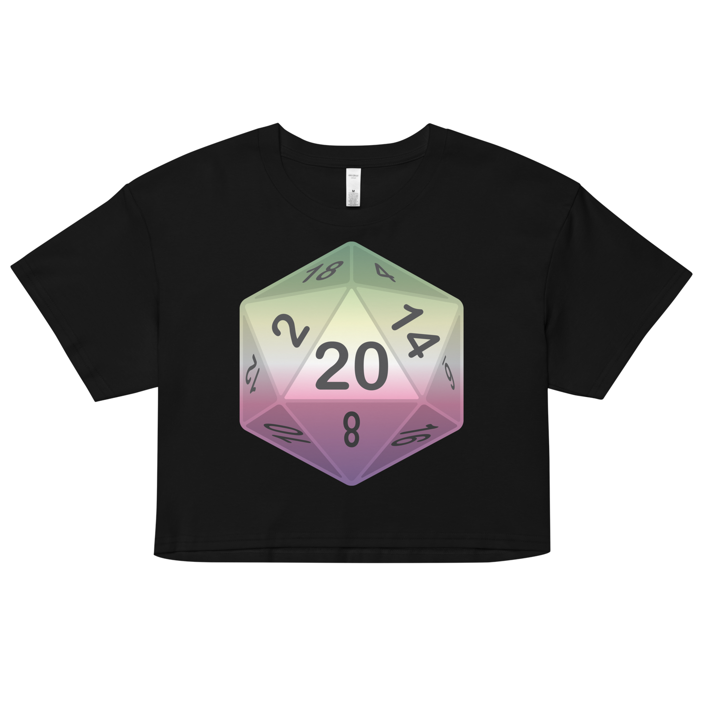 Pride Dice - Genderfae Women’s crop top